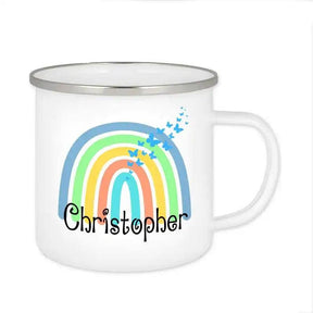Emaille Tasse mit Namen | Motiv 4 | Christopher - Druckerino