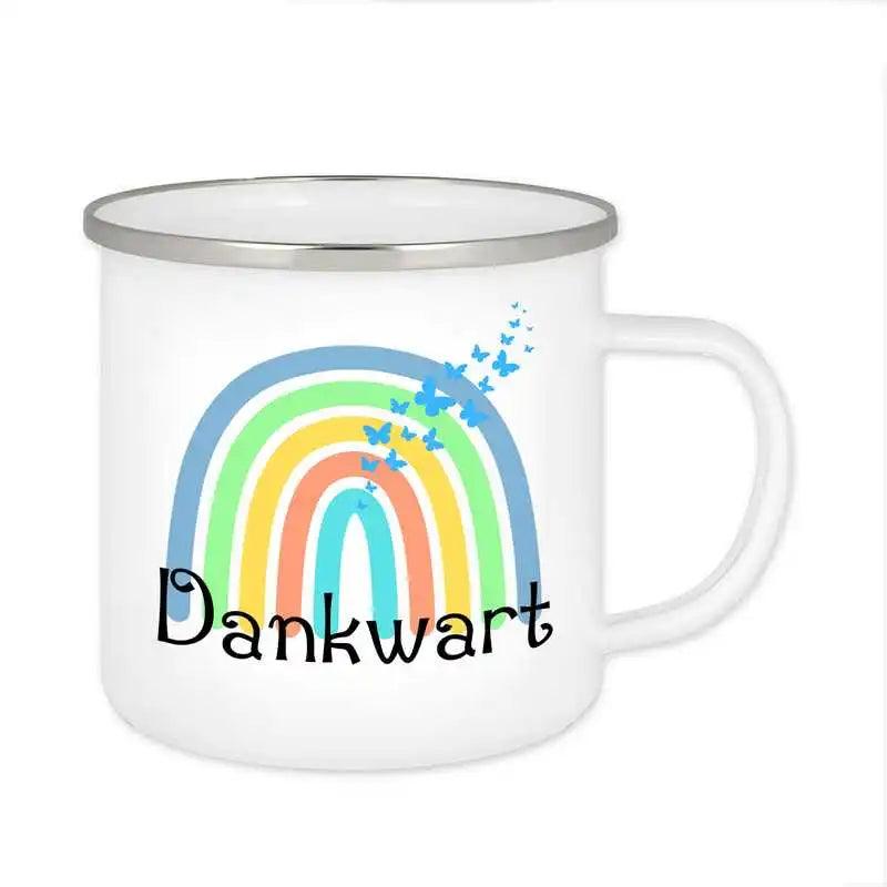 Emaille Tasse mit Namen | Motiv 4 | Dankwart - Druckerino