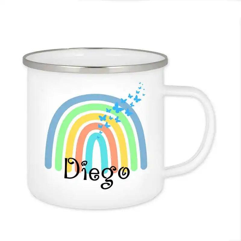 Emaille Tasse mit Namen | Motiv 4 | Diego - Druckerino