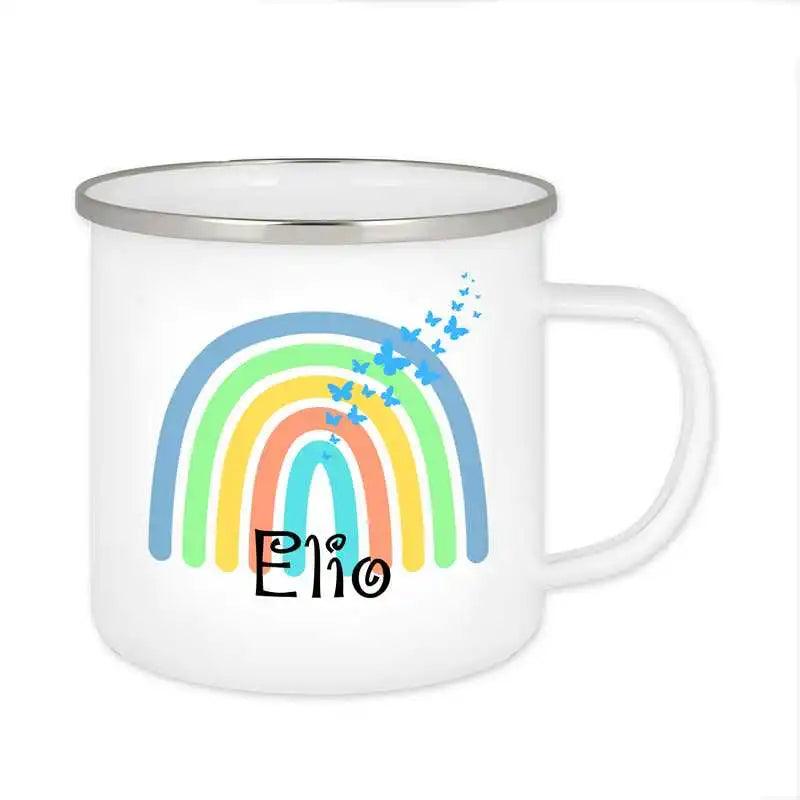 Emaille Tasse mit Namen | Motiv 4 | Elio - Druckerino