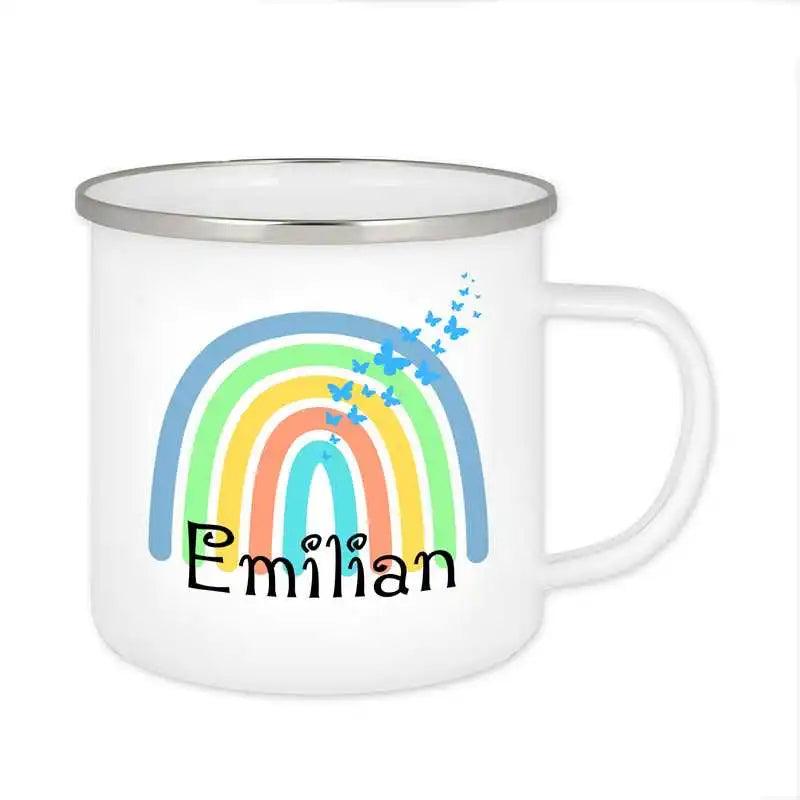 Emaille Tasse mit Namen | Motiv 4 | Emilian - Druckerino