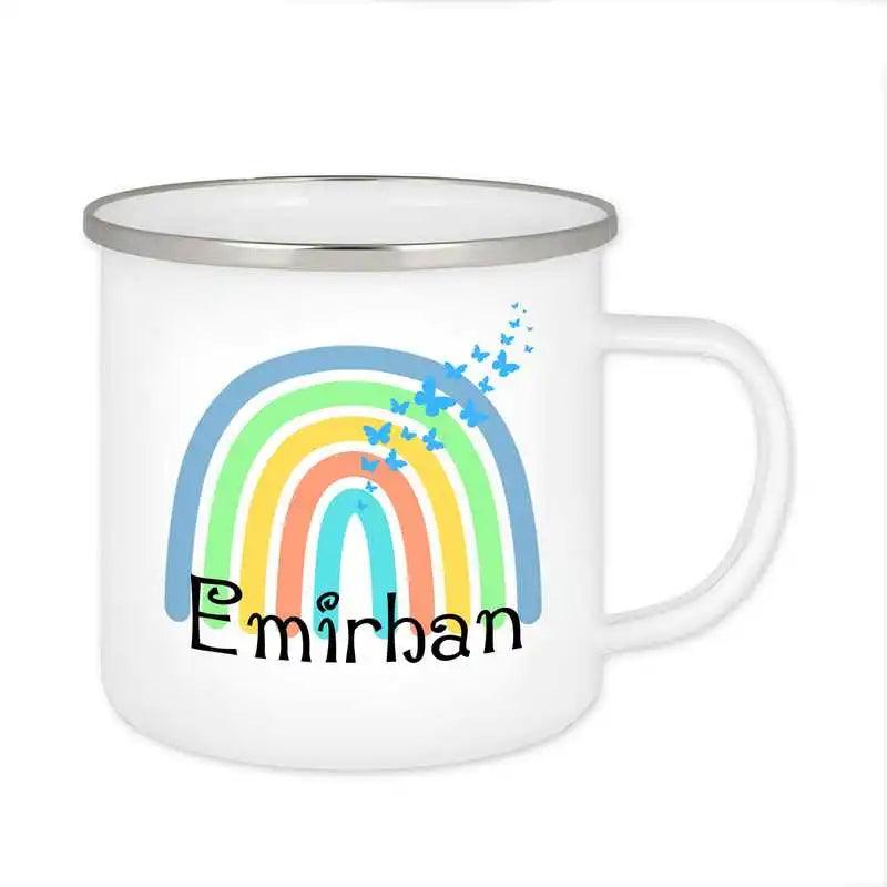 Emaille Tasse mit Namen | Motiv 4 | Emirhan - Druckerino