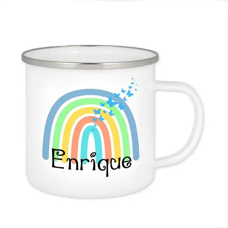 Emaille Tasse mit Namen | Motiv 4 | Enrique - Druckerino