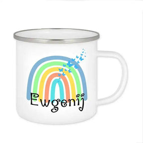 Emaille Tasse mit Namen | Motiv 4 | Ewgenij - Druckerino