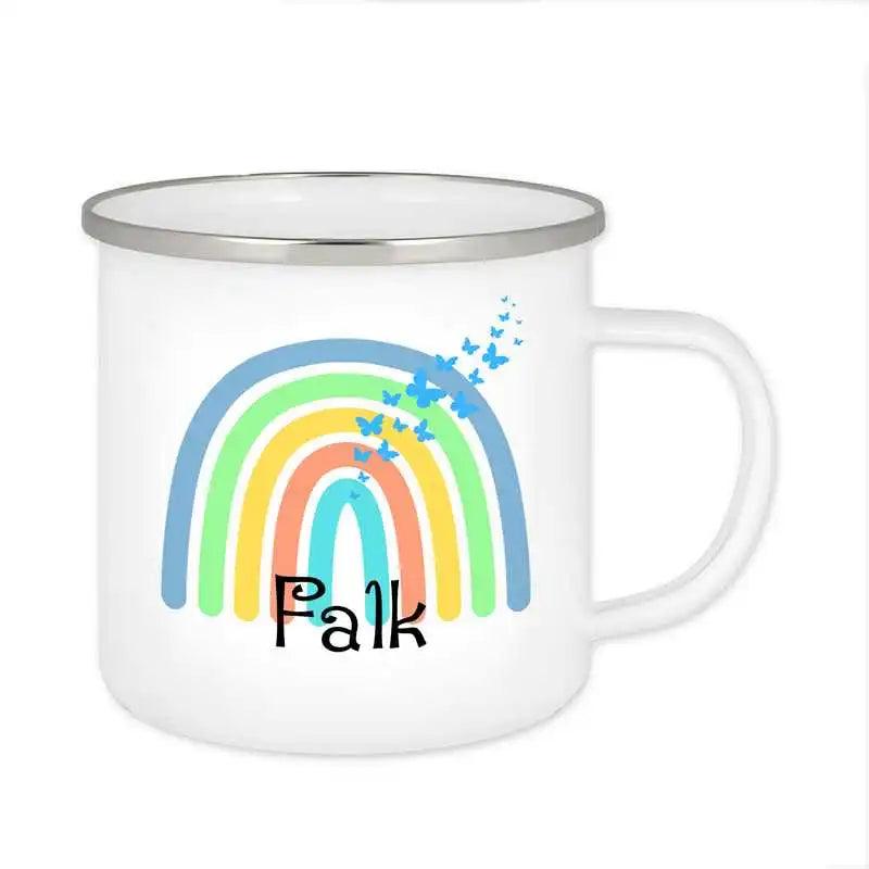 Emaille Tasse mit Namen | Motiv 4 | Falk - Druckerino