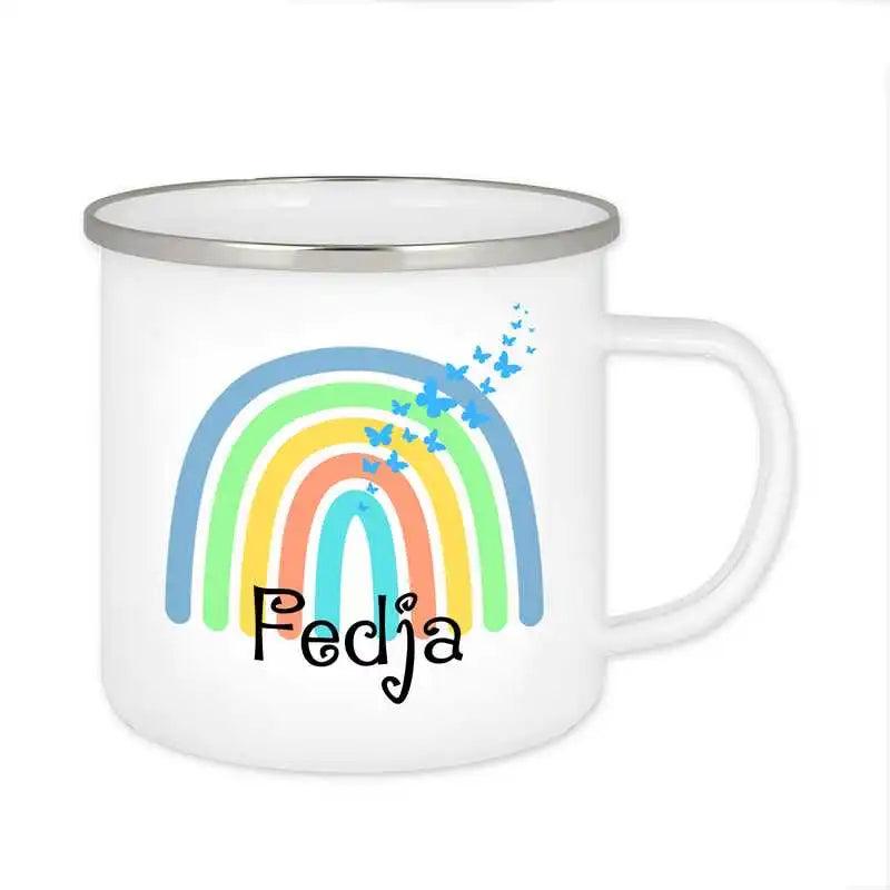 Emaille Tasse mit Namen | Motiv 4 | Fedja - Druckerino