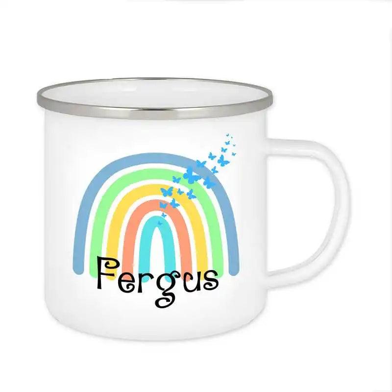 Emaille Tasse mit Namen | Motiv 4 | Fergus - Druckerino