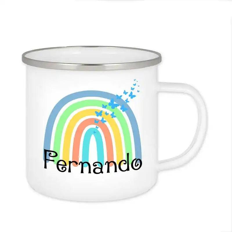 Emaille Tasse mit Namen | Motiv 4 | Fernando - Druckerino