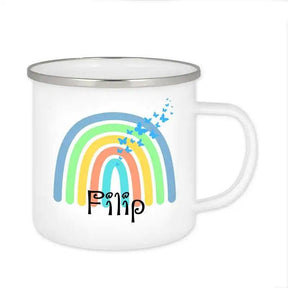 Emaille Tasse mit Namen | Motiv 4 | Filip - Druckerino
