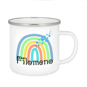 Emaille Tasse mit Namen | Motiv 4 | Filomeno - Druckerino