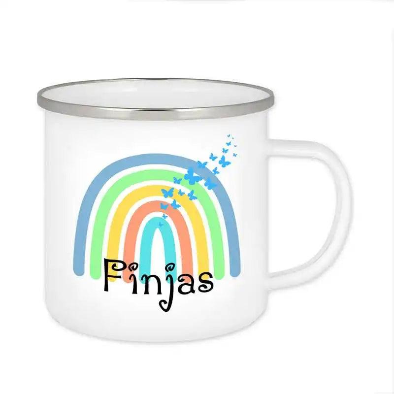 Emaille Tasse mit Namen | Motiv 4 | Finjas - Druckerino