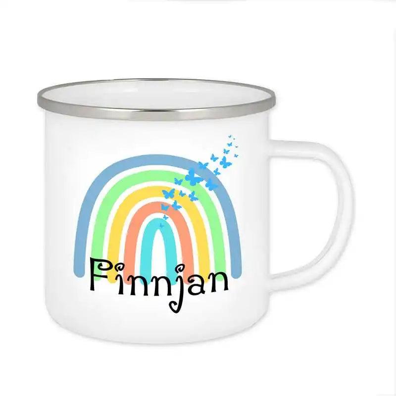 Emaille Tasse mit Namen | Motiv 4 | Finnjan - Druckerino