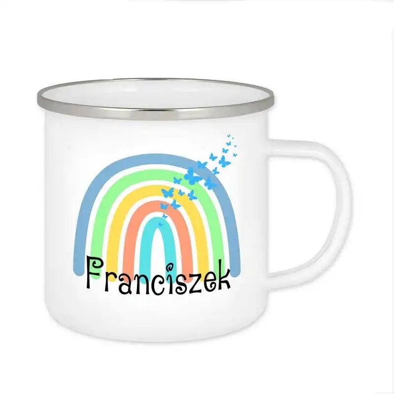 Emaille Tasse mit Namen | Motiv 4 | Franciszek - Druckerino