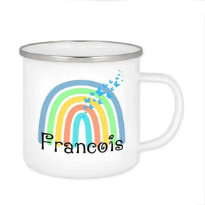 Emaille Tasse mit Namen | Motiv 4 | Francois - Druckerino