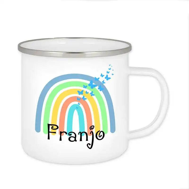Emaille Tasse mit Namen | Motiv 4 | Franjo - Druckerino