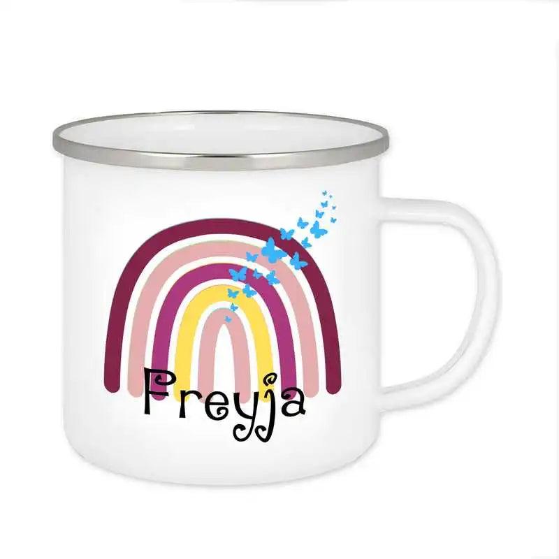 Emaille Tasse mit Namen | Motiv 4 | Freyja - Druckerino