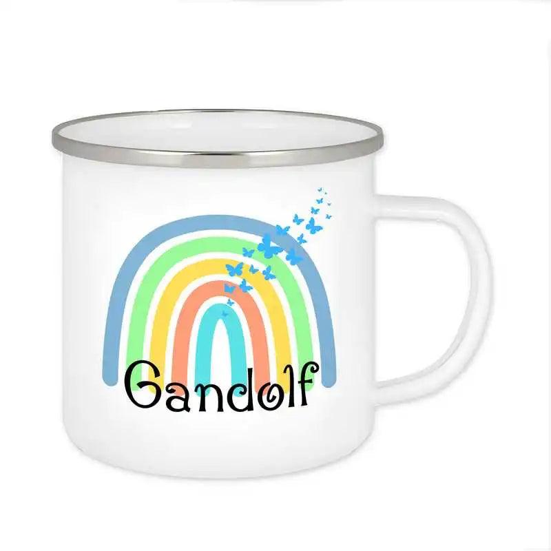 Emaille Tasse mit Namen | Motiv 4 | Gandolf - Druckerino