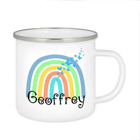 Emaille Tasse mit Namen | Motiv 4 | Geoffrey - Druckerino