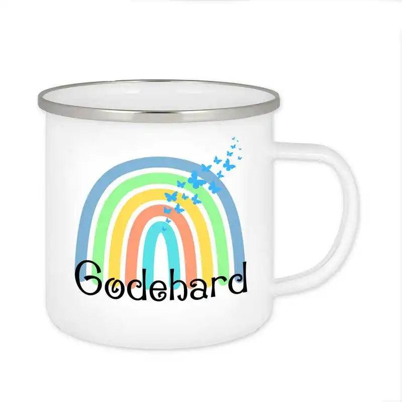 Emaille Tasse mit Namen | Motiv 4 | Godehard - Druckerino
