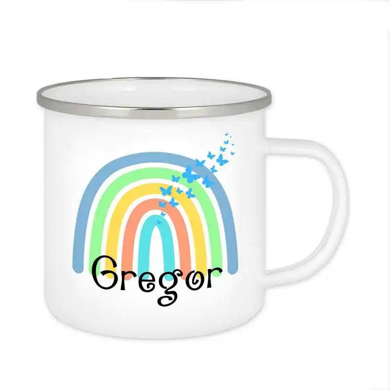 Emaille Tasse mit Namen | Motiv 4 | Gregor - Druckerino