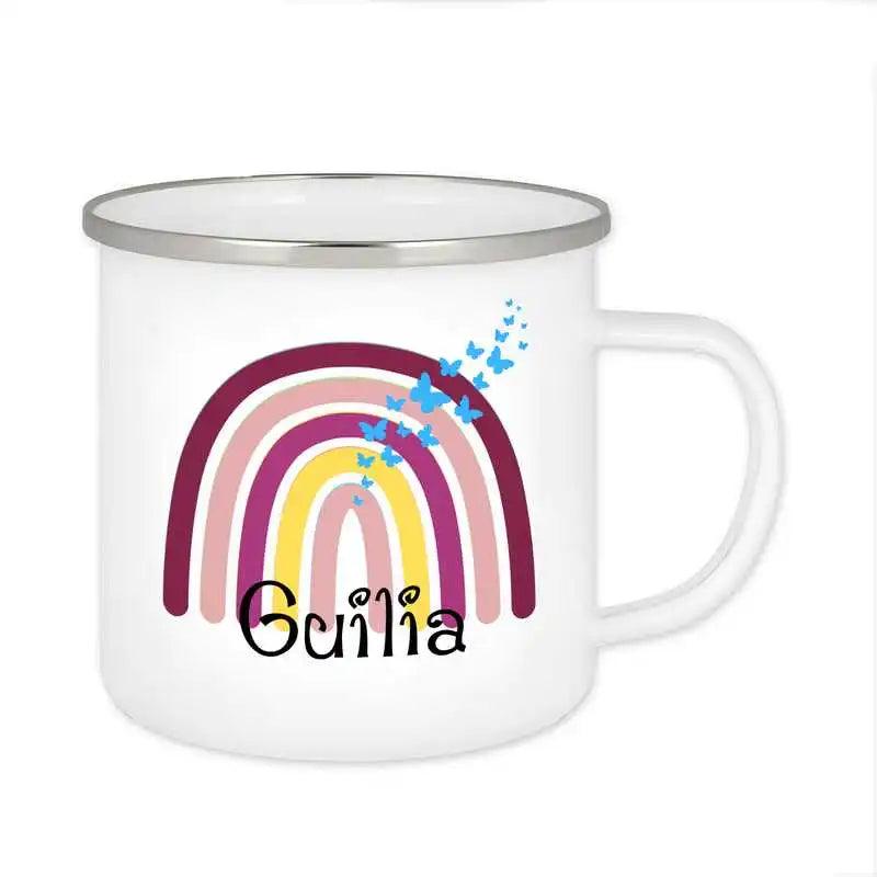 Emaille Tasse mit Namen | Motiv 4 | Guilia - Druckerino