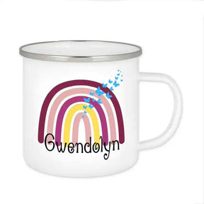 Emaille Tasse mit Namen | Motiv 4 | Gwendolyn - Druckerino