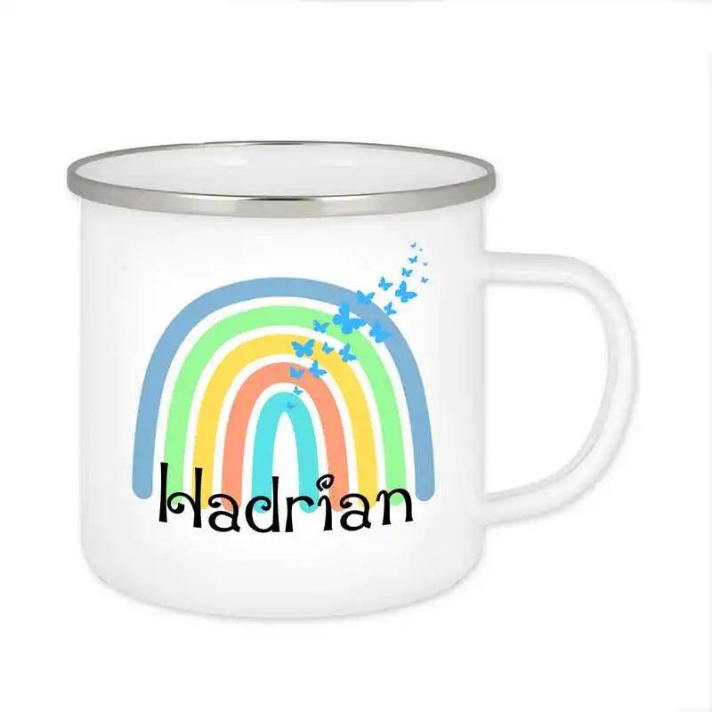 Emaille Tasse mit Namen | Motiv 4 | Hadrian - Druckerino