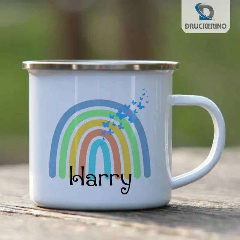 Emaille Tasse mit Namen | Motiv 4 | Harry - Druckerino
