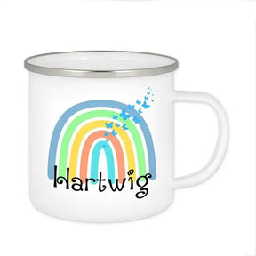 Emaille Tasse mit Namen | Motiv 4 | Hartwig - Druckerino