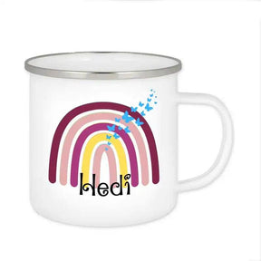 Emaille Tasse mit Namen | Motiv 4 | Hedi - Druckerino