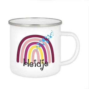 Emaille Tasse mit Namen | Motiv 4 | Heidje - Druckerino