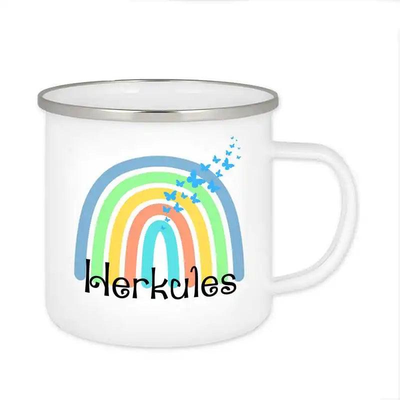 Emaille Tasse mit Namen | Motiv 4 | Herkules - Druckerino