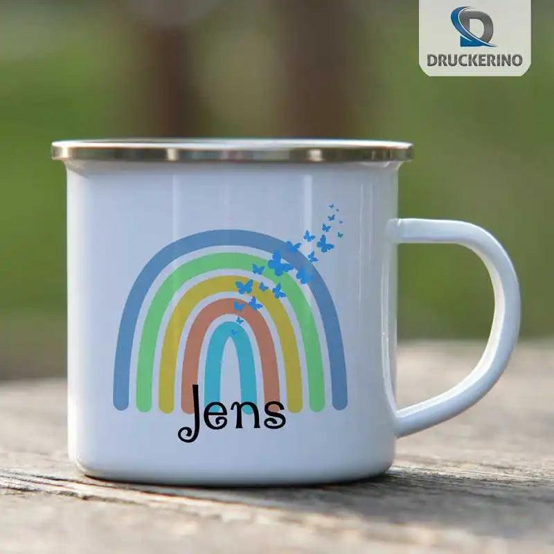 Emaille Tasse mit Namen | Motiv 4 | Jens - Druckerino