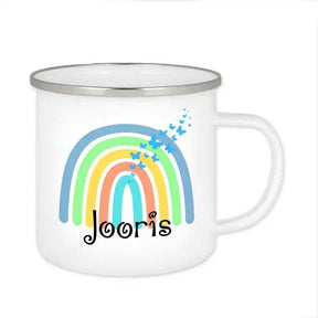 Emaille Tasse mit Namen | Motiv 4 | Jooris - Druckerino
