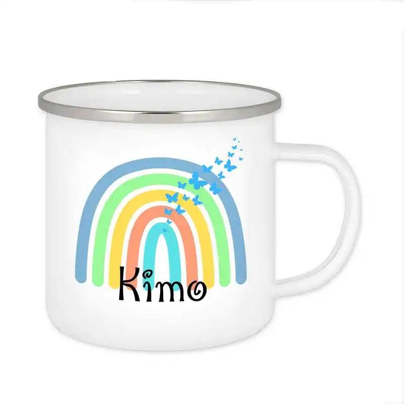 Emaille Tasse mit Namen | Motiv 4 | Kimo - Druckerino