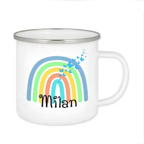 Emaille Tasse mit Namen | Motiv 4 | Milan - Druckerino