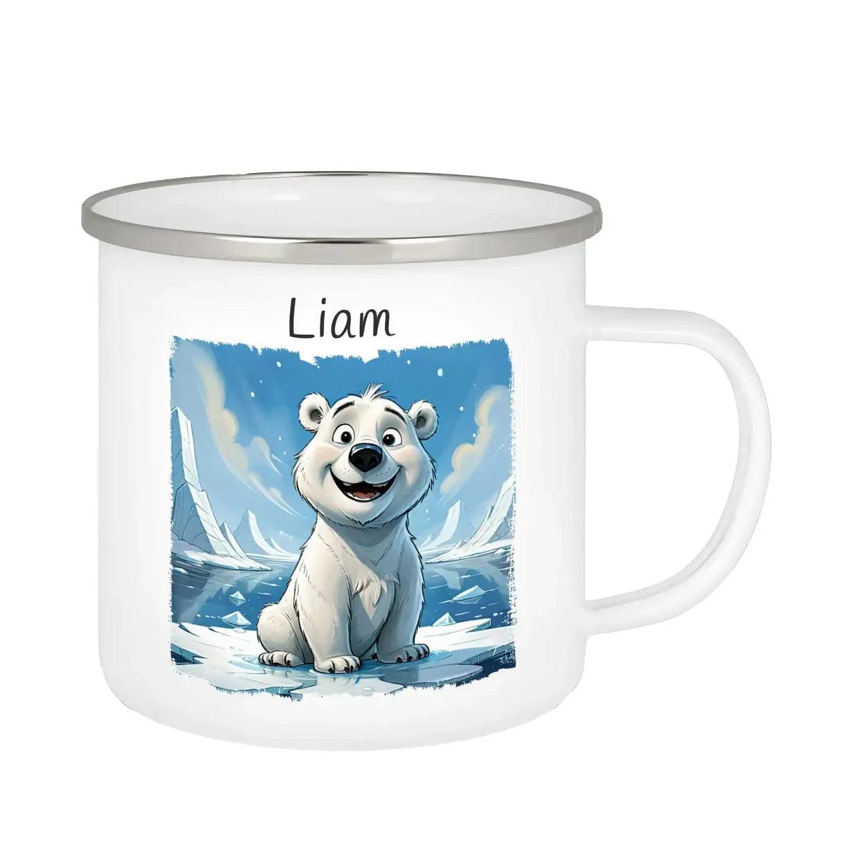 Emaille Tasse Polarabenteuer - Druckerino