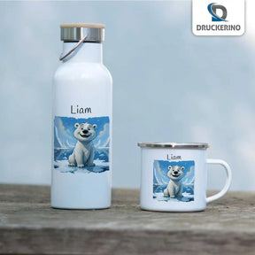 Emaille Tasse Polarabenteuer - Druckerino