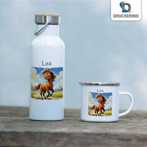Emaille Tasse Ponyabenteuer - Druckerino