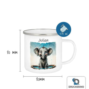 Emaille Tasse Törööö Abenteuer - Druckerino