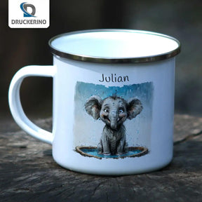 Emaille Tasse Törööö Abenteuer - Druckerino