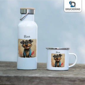 Emaille Tasse Turbo-Terrier - Druckerino