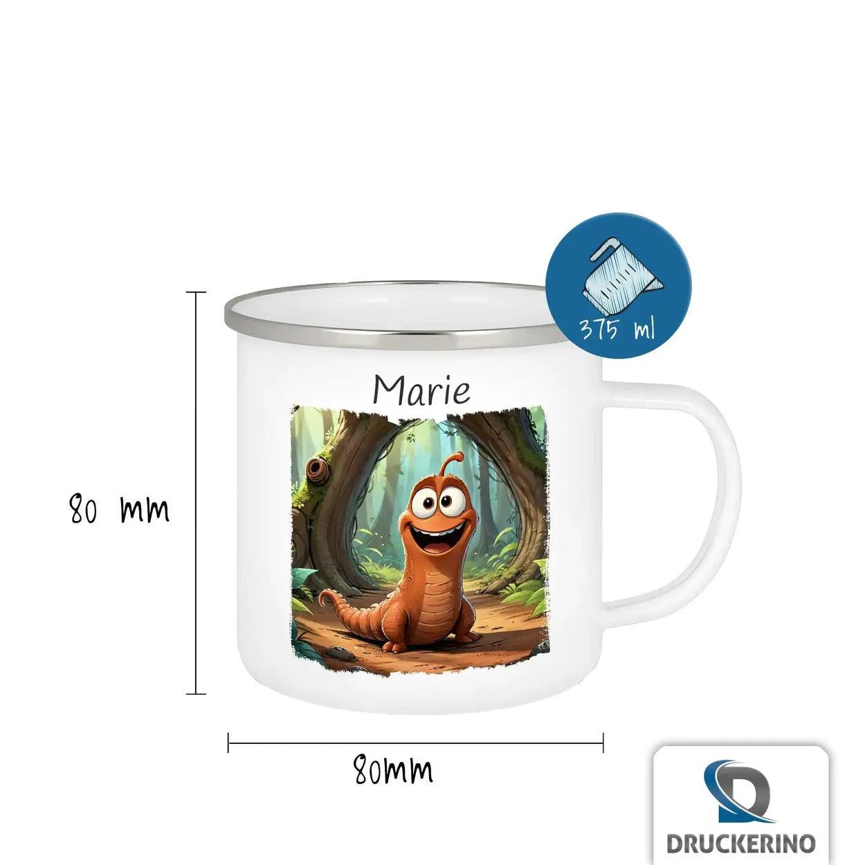 Emaille Tasse Waldabenteuer - Druckerino