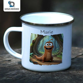 Emaille Tasse Waldabenteuer - Druckerino