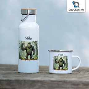 Emaille Tasse Waldmonster - Druckerino