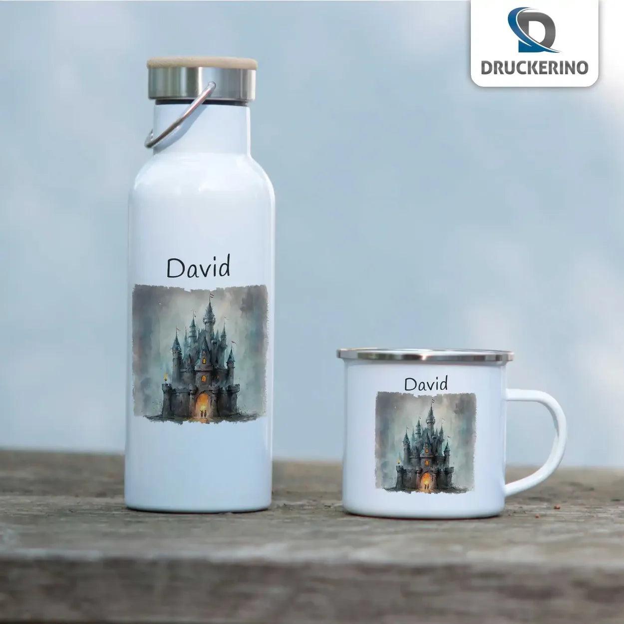 Emaille Tasse Zauberburg Abenteuer - Druckerino