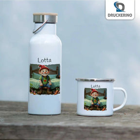 Emaille Tasse Zauberwald - Druckerino