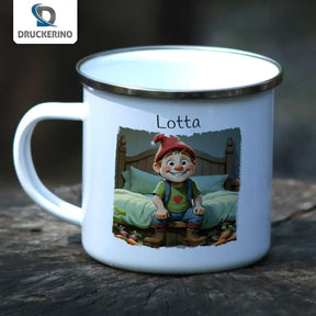 Emaille Tasse Zauberwald - Druckerino