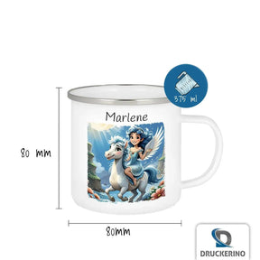 Emaille Tasse Zauberwald Freunde - Druckerino