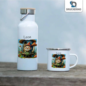 Emaille Tasse Zwerg Abenteuer - Druckerino